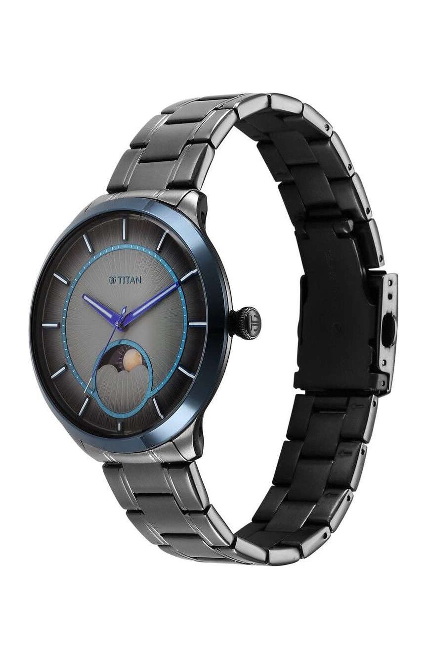 Titan Caelum Sun Moon Sub-Dial in Gunmetal Grey - Stellar Edition