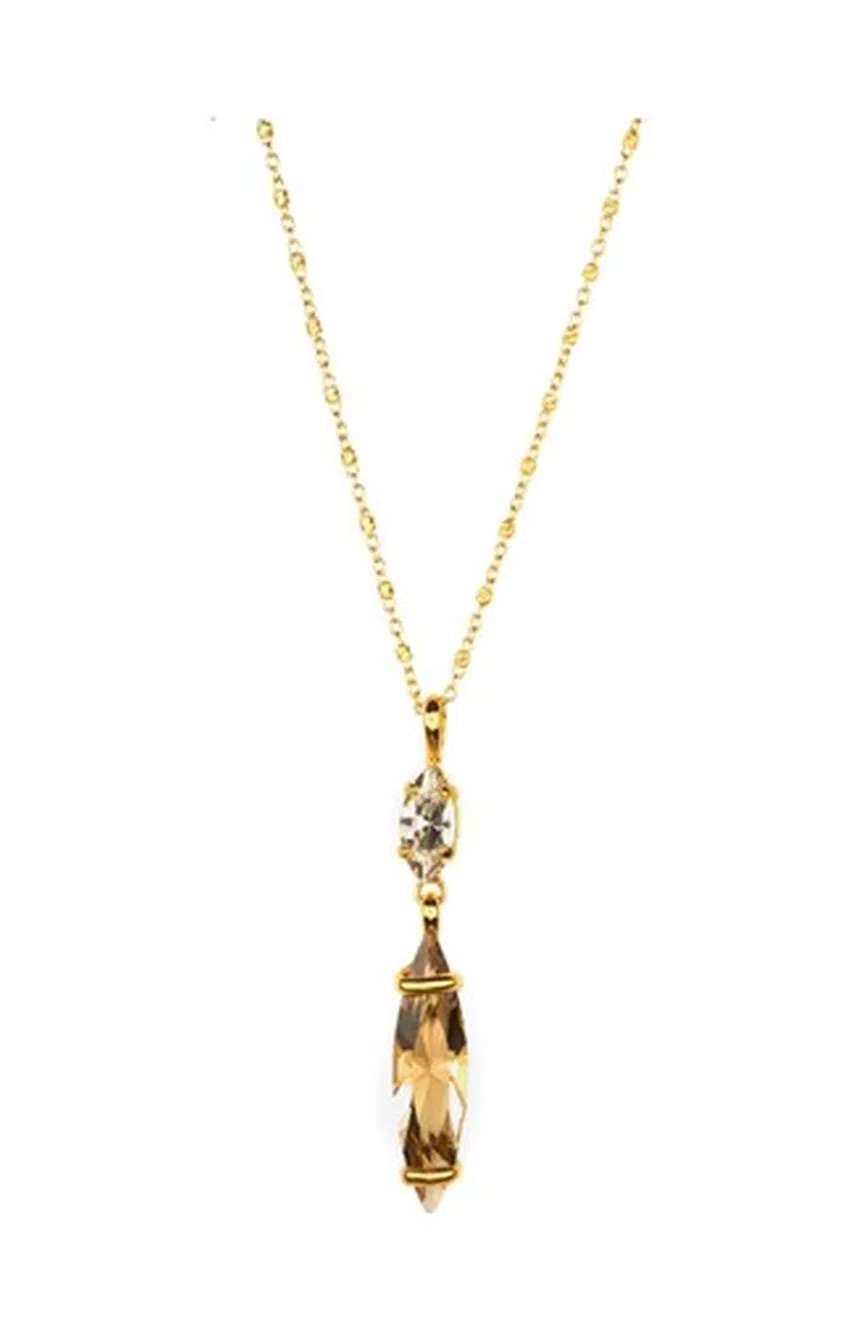 Andrea Marazzini Divina Necklace Rhodium plated, golden shadow