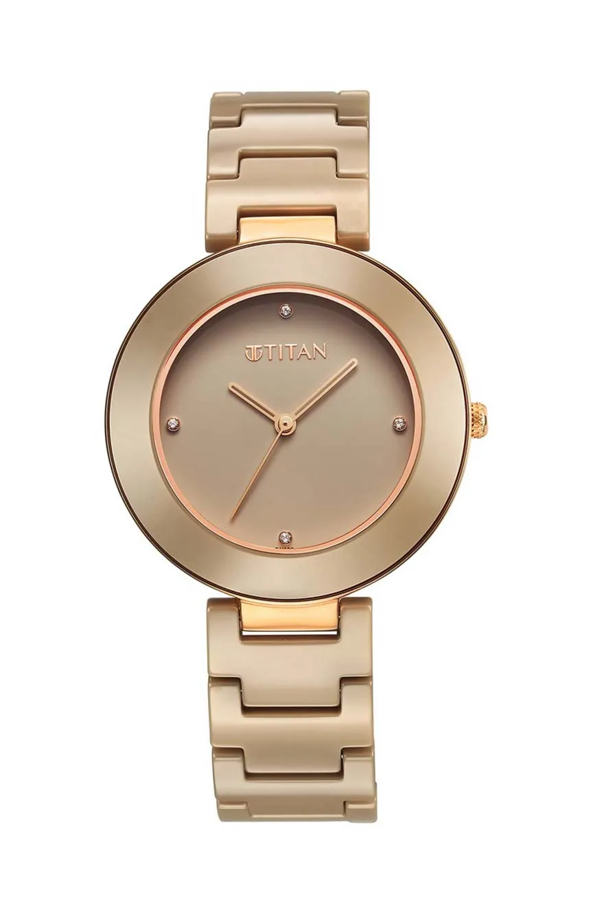 

Titan | Titan Purple Ceramics Pink Dial Analog Ceramic Strap watch for Women