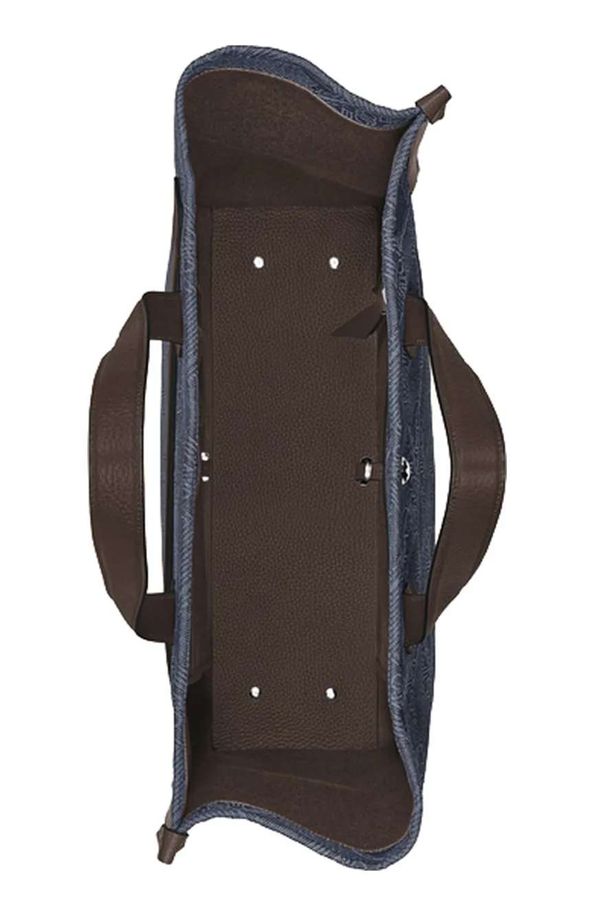 Montblanc Tote Bag In 4810 Denim