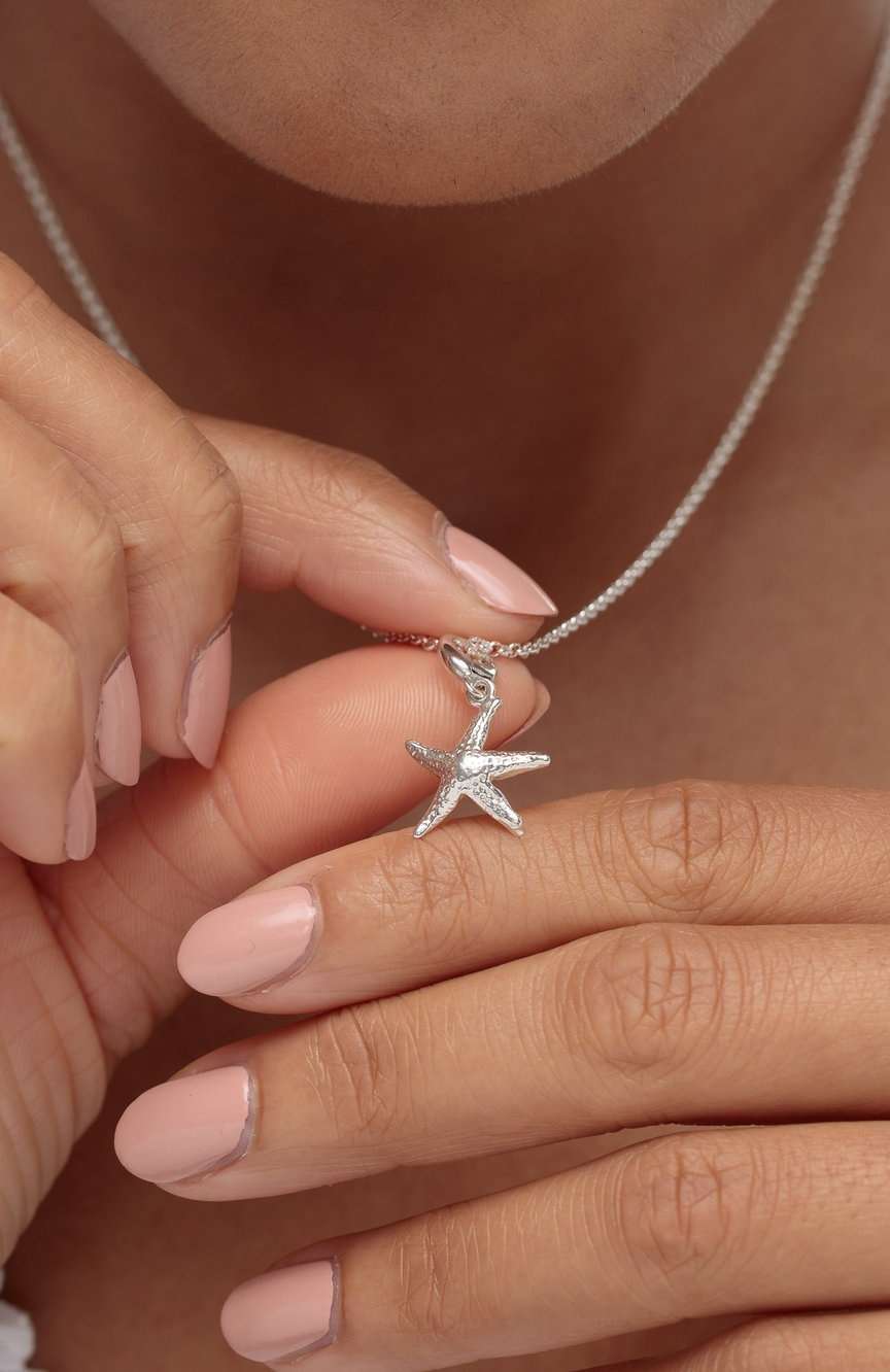 Lily Charmed Silver Starfish Charm
