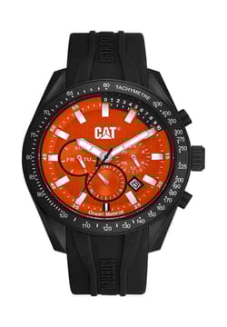 Cat ساعة كوارتز بسوار سيليكون للرجال