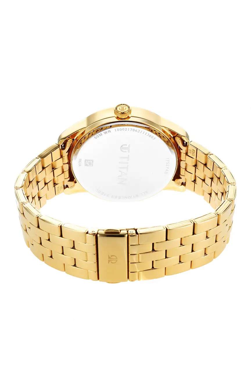 تيتان Regalia Opulent Champagne Dial Analog Stainless Steel Strap watch for Men