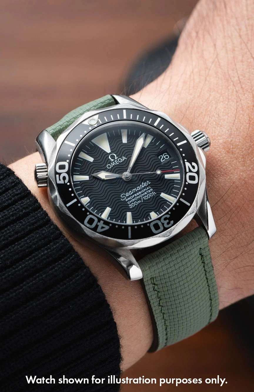 Delugs Leather - Olive Green Sailcloth Signature Strap