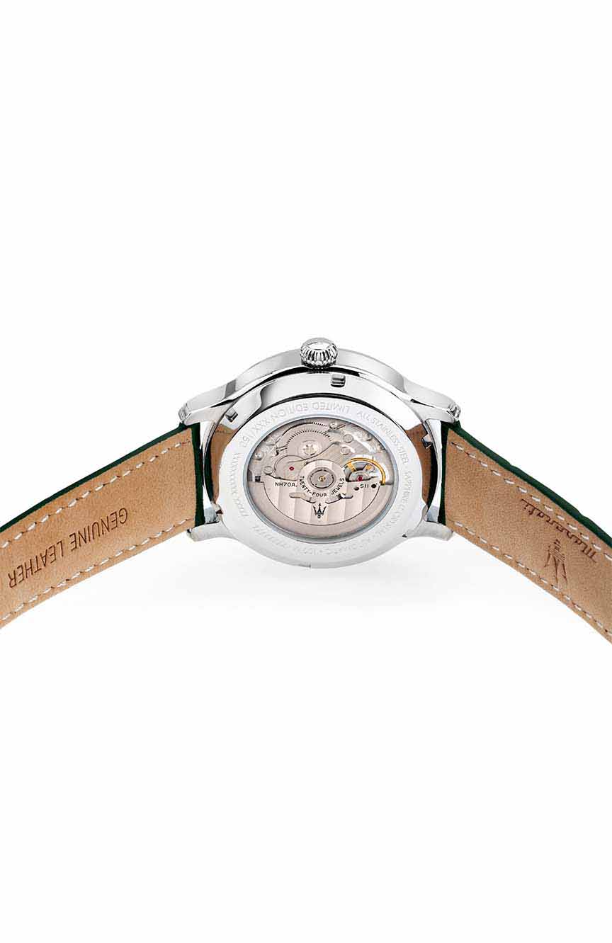 MASERATI Men Automatic Leather Watch | RivoliShop.com