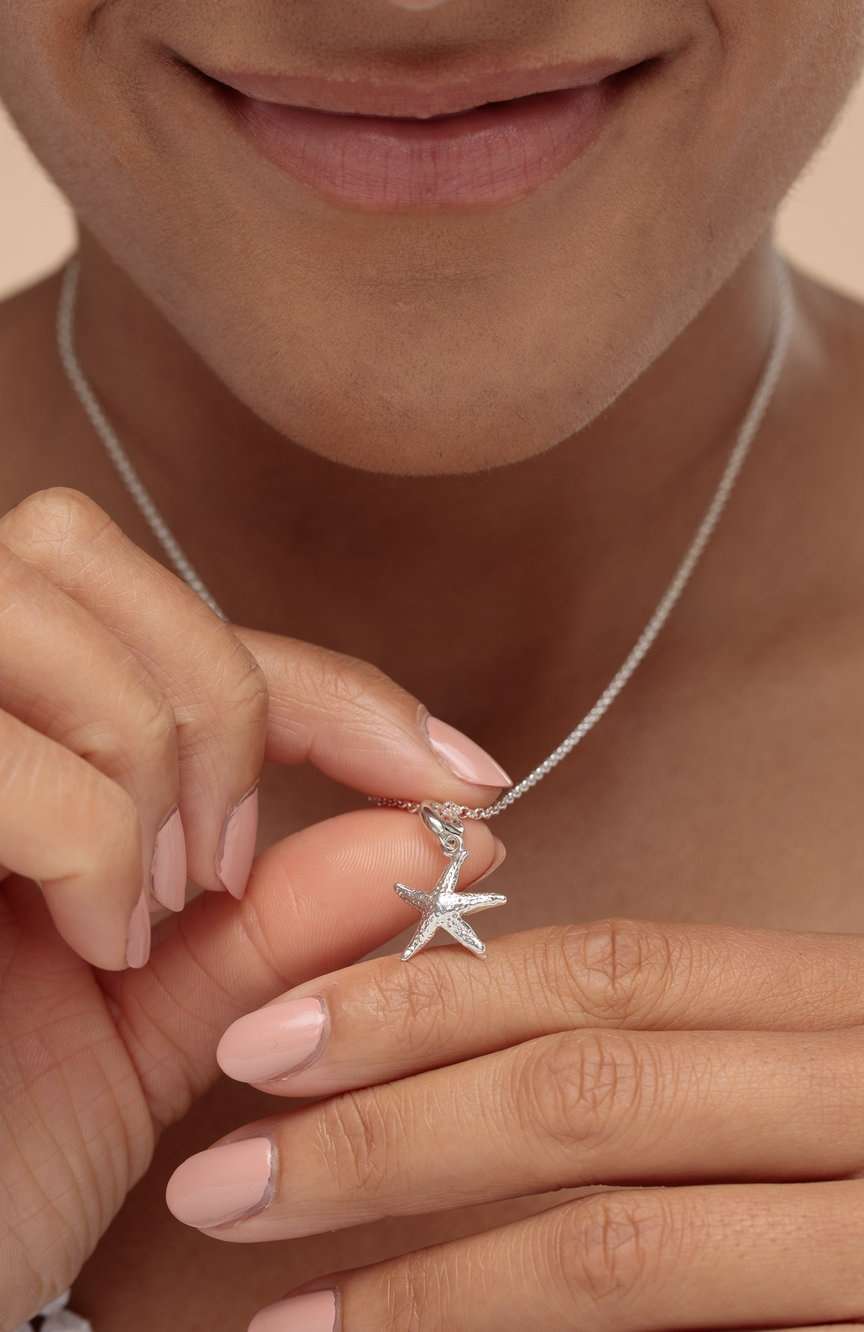 Lily Charmed Silver Starfish Charm