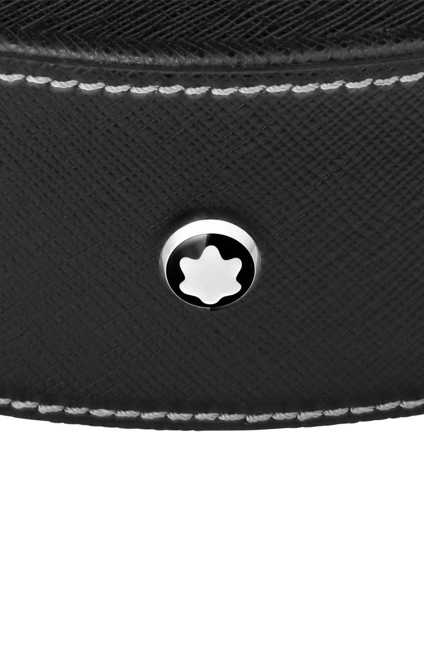 مون بلان درج مكتب دائري كبير جلد أسود