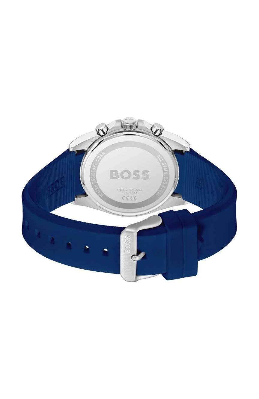 بوص ساعة بوص سترايك مستديرة بسوار سيليكون مقاس 41 مم للرجال