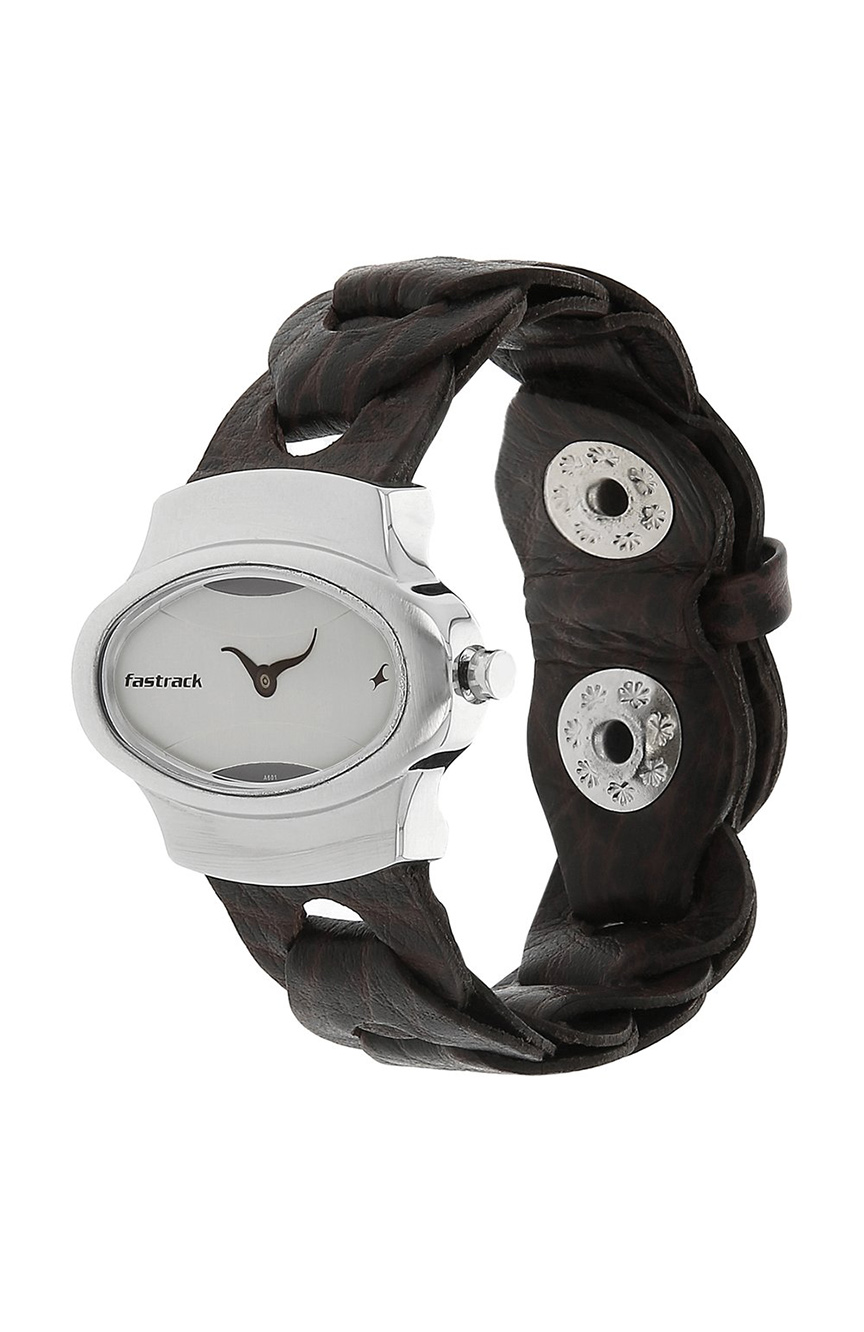 Fastrack leather discount watches for ladies