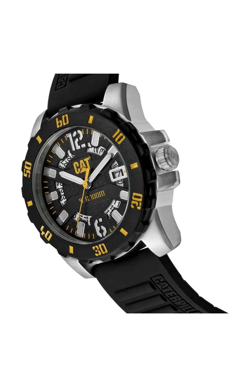 كات ساعة كوارتز بسوار سليكون للرجال