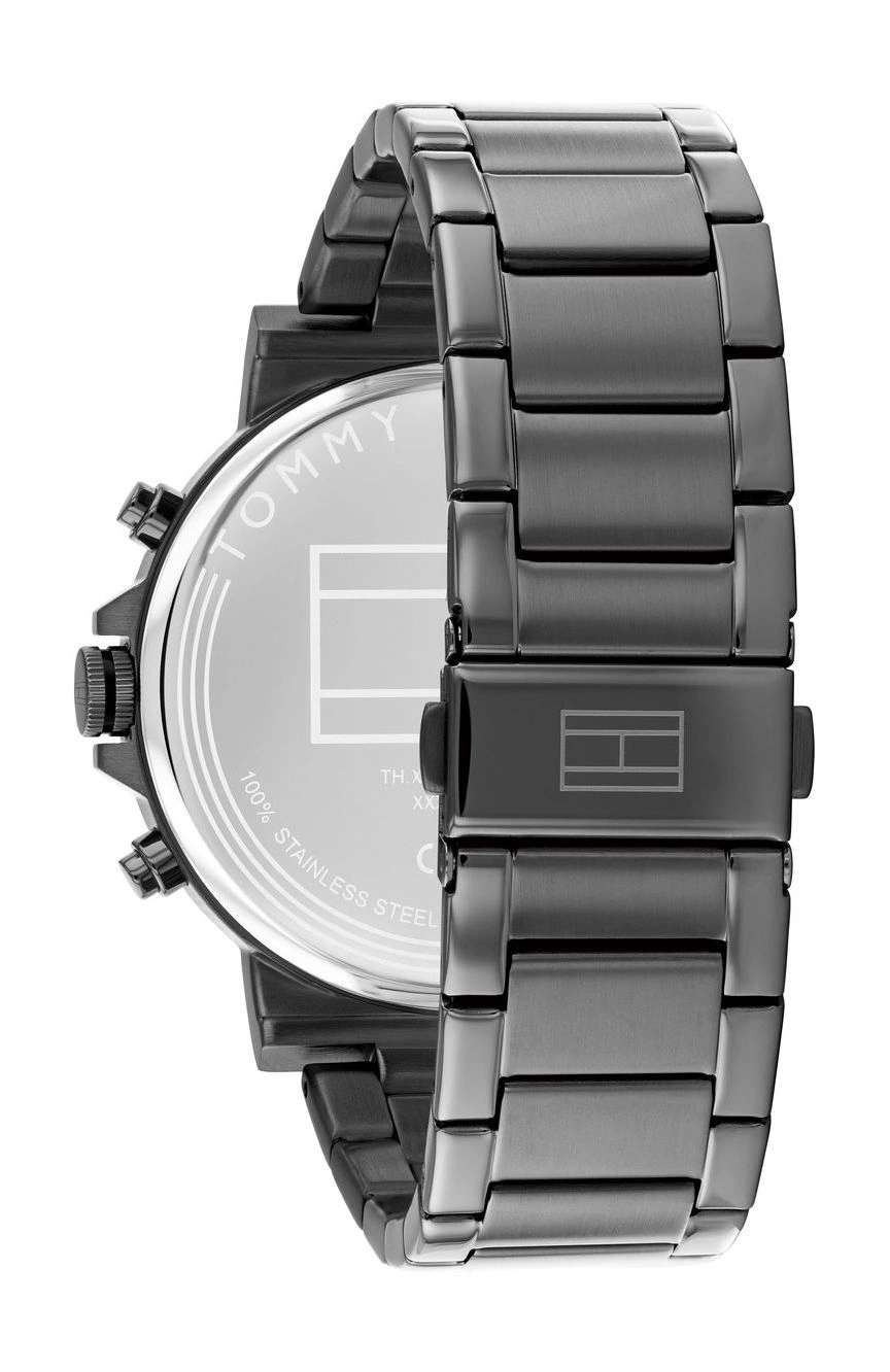 تومي هيلفجر ساعة تايسون مقاس 44 مم بسوار ستانلس إستيل من تومي هيلفيغر للرجال