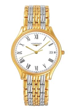 Longines Men's Lyre Quartz White matt Dial Watch.