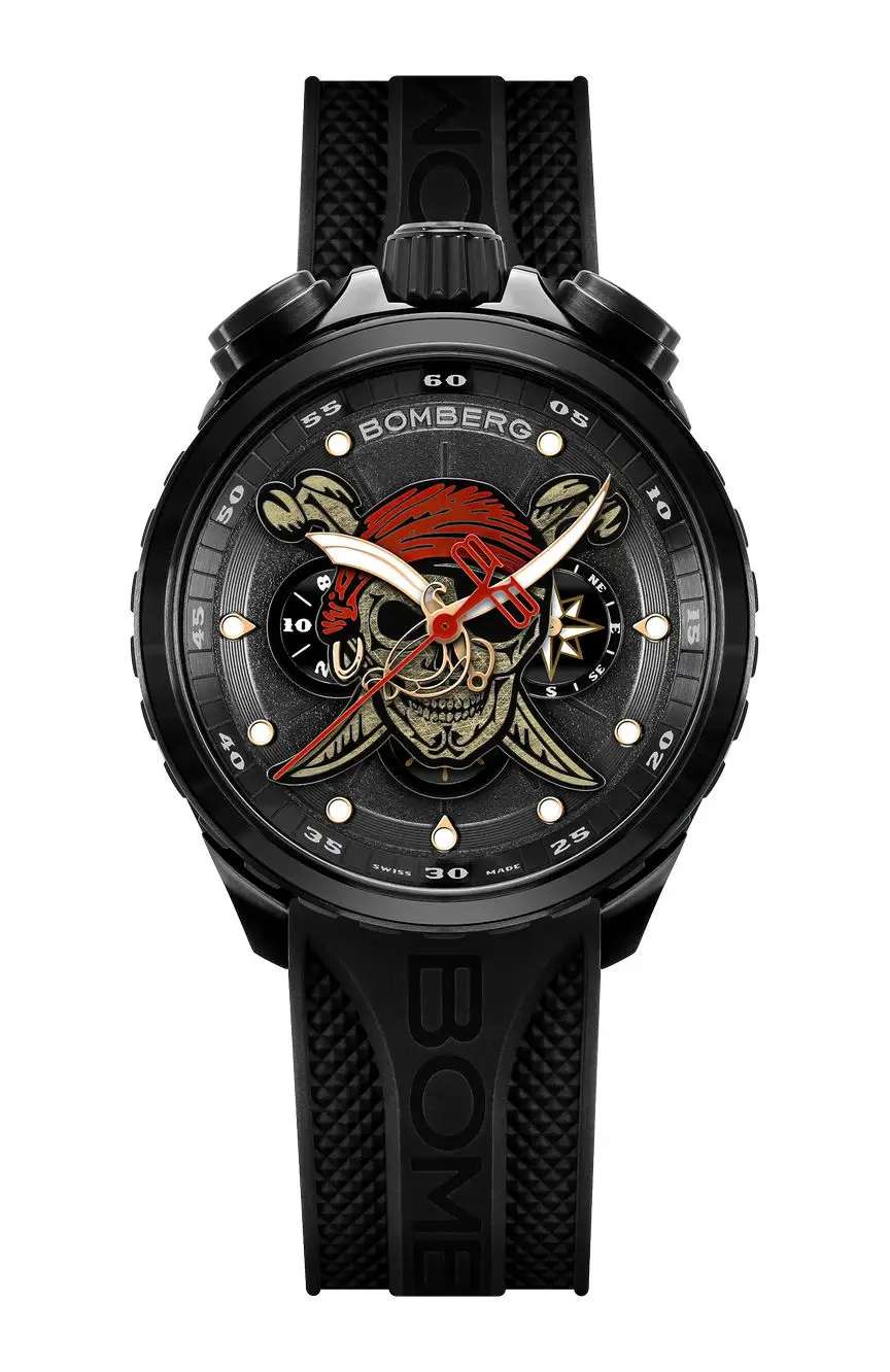 Bomberg PIRATE SKULL RED