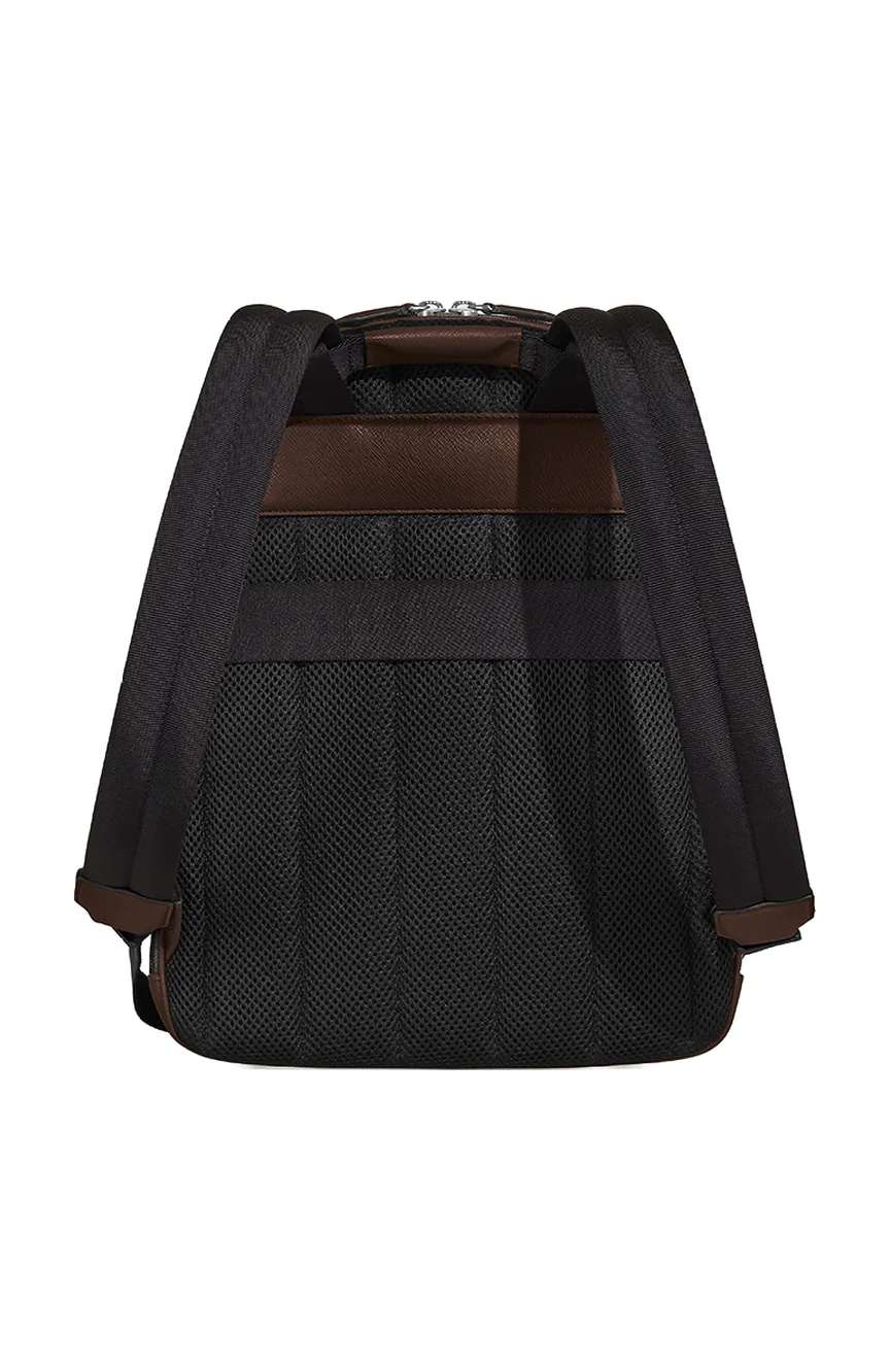 Montblanc Medium Backpack With 3 Compartments In Sartorial Leather