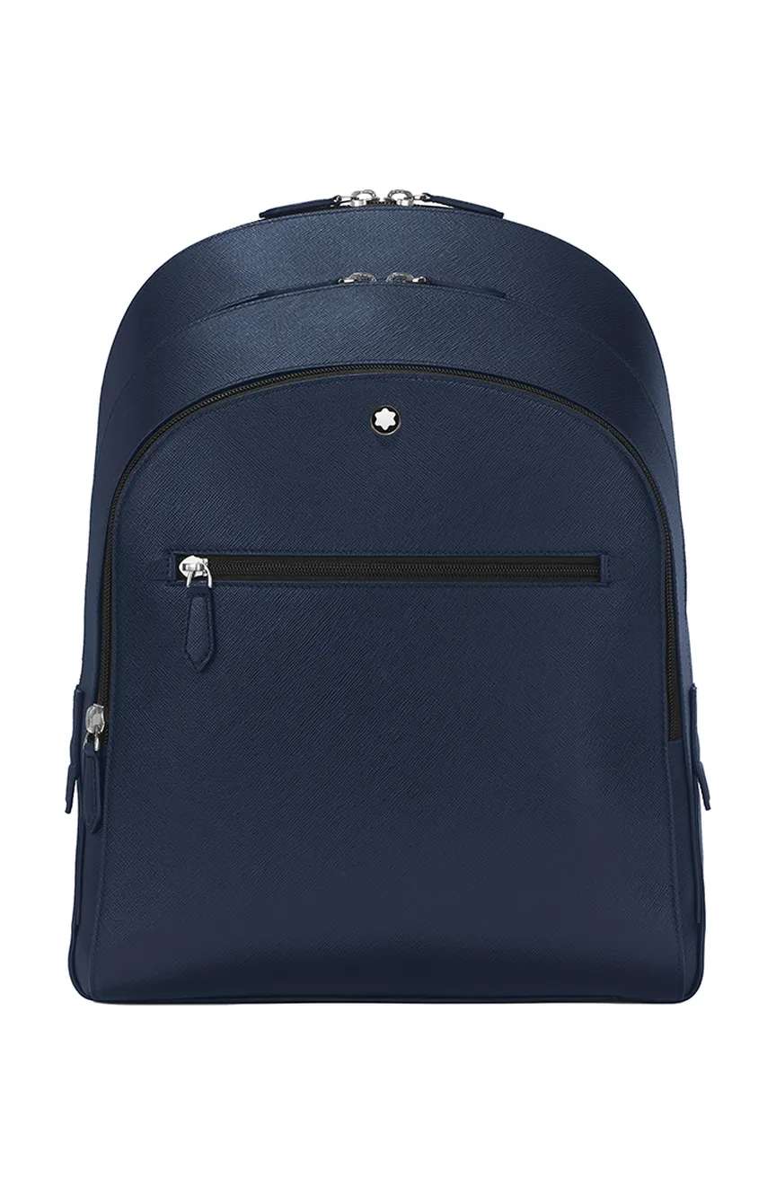 Montblanc Medium Backpack With 3 Compartments In Sartorial Leather