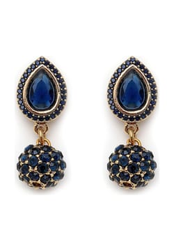 Mon Reve Blue Zircon Drop Earrings