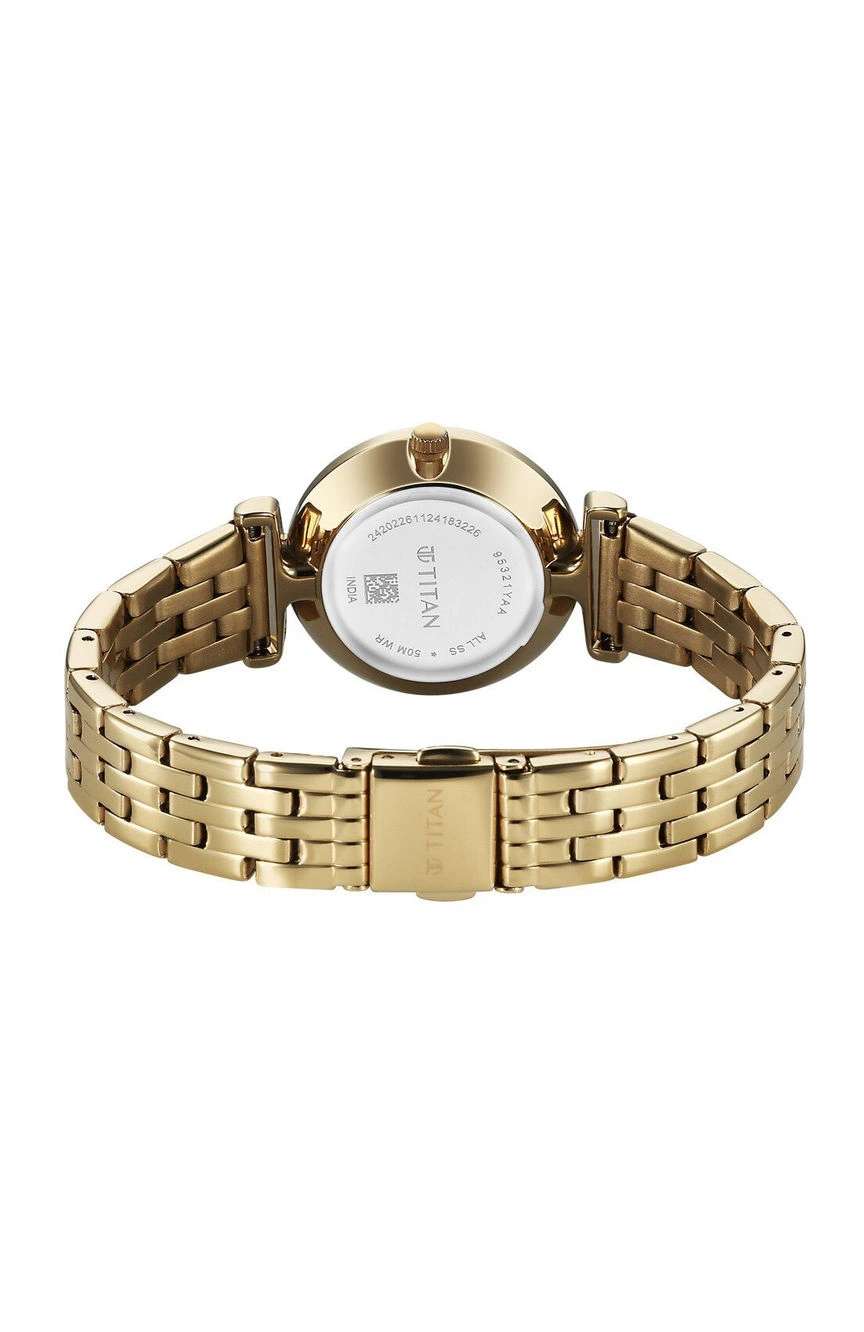 Titan Workmode Quartz Analog Silver Dial Stainless Steel Strap Watch For Women