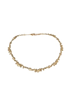 Kalliope Wavy Brass Necklace