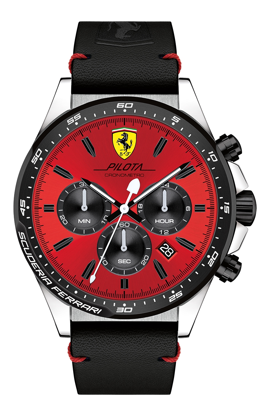 Scuderia Ferrari Men's Quartz Leather