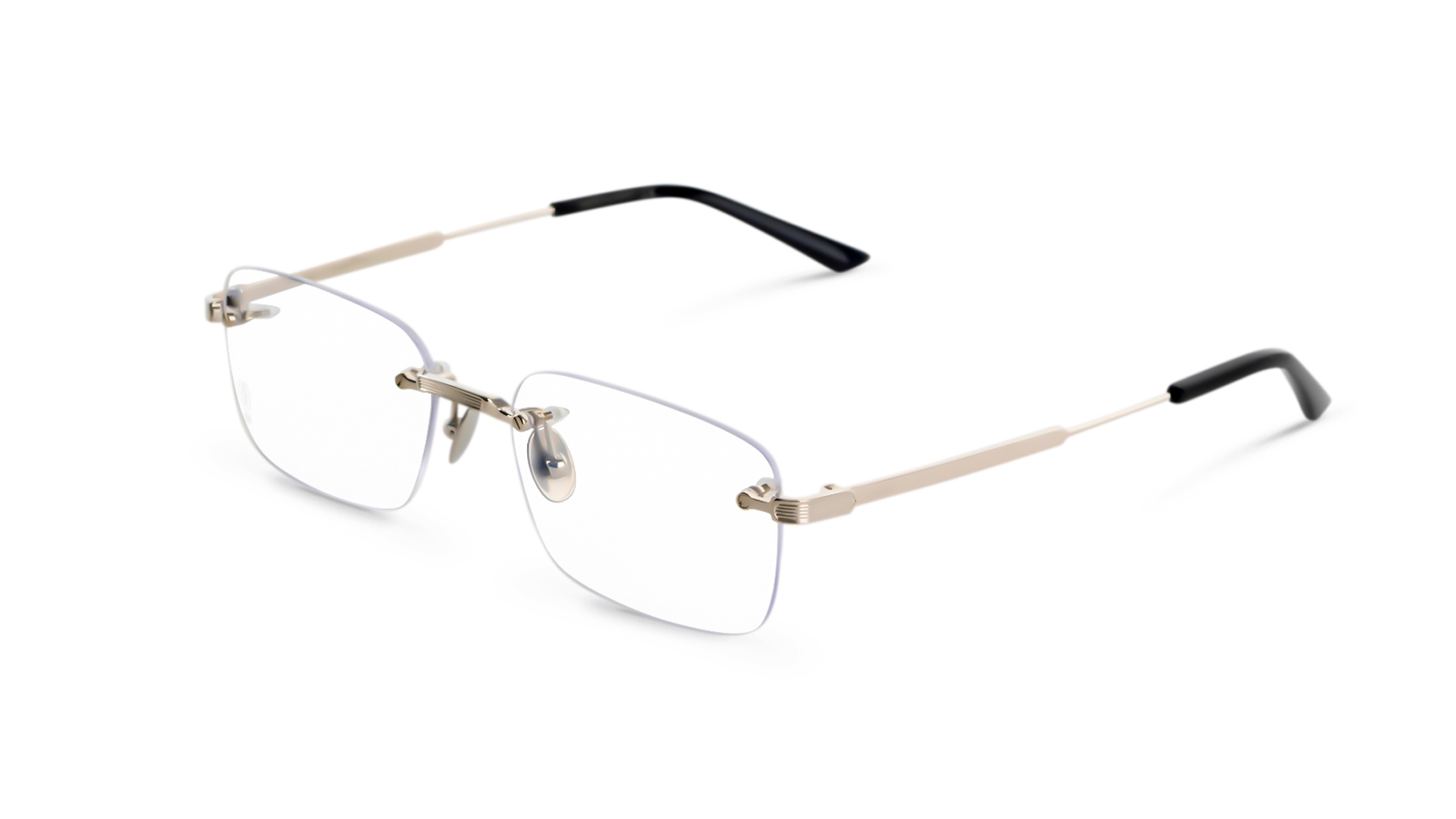 Cartier Men Rectangle Gold Eyeglass RivoliShop