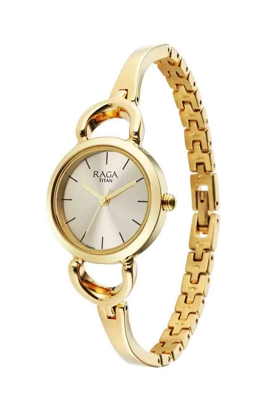 Titan Raga Champagne Dial Watch for Women