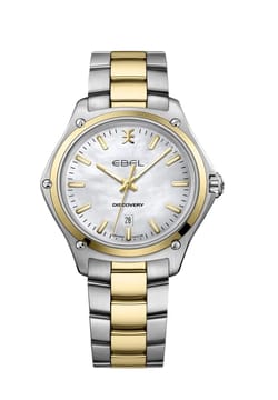 Ebel ساعة يد نسائية ديسكفري بتقنية الكوارتز من الذهب الأصفر عيار 18 قيراط