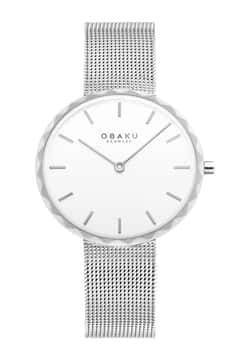 Obaku ساعة يد نسائية بسوار ستانلس ستيل