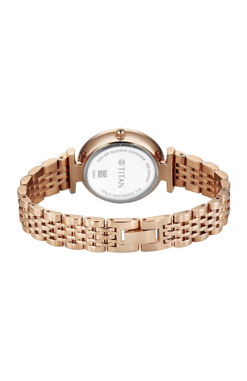 Titan Workmode Quartz Analog Grey Dial Metal Strap watch For Women