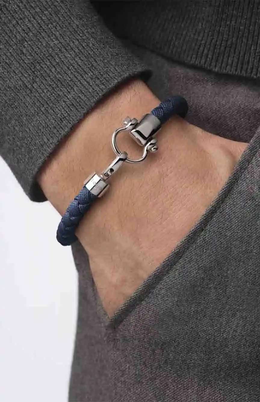 أوميغا سوار نايلون بمشبك ستانلس ستيل