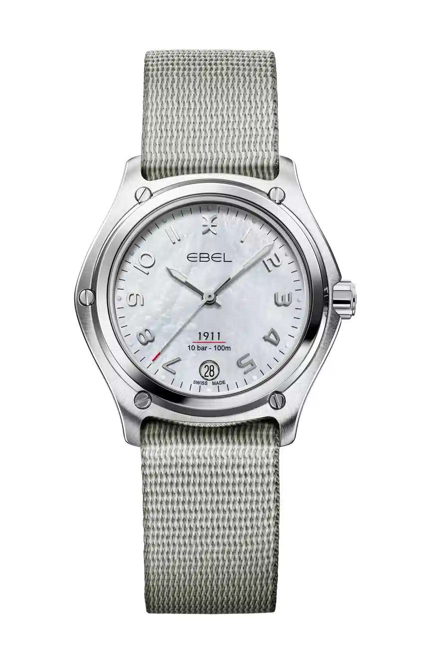 ايبل ساعة يد نسائية 1911 بتقنية الكوارتز مصنوعة من الستانلس ستيل