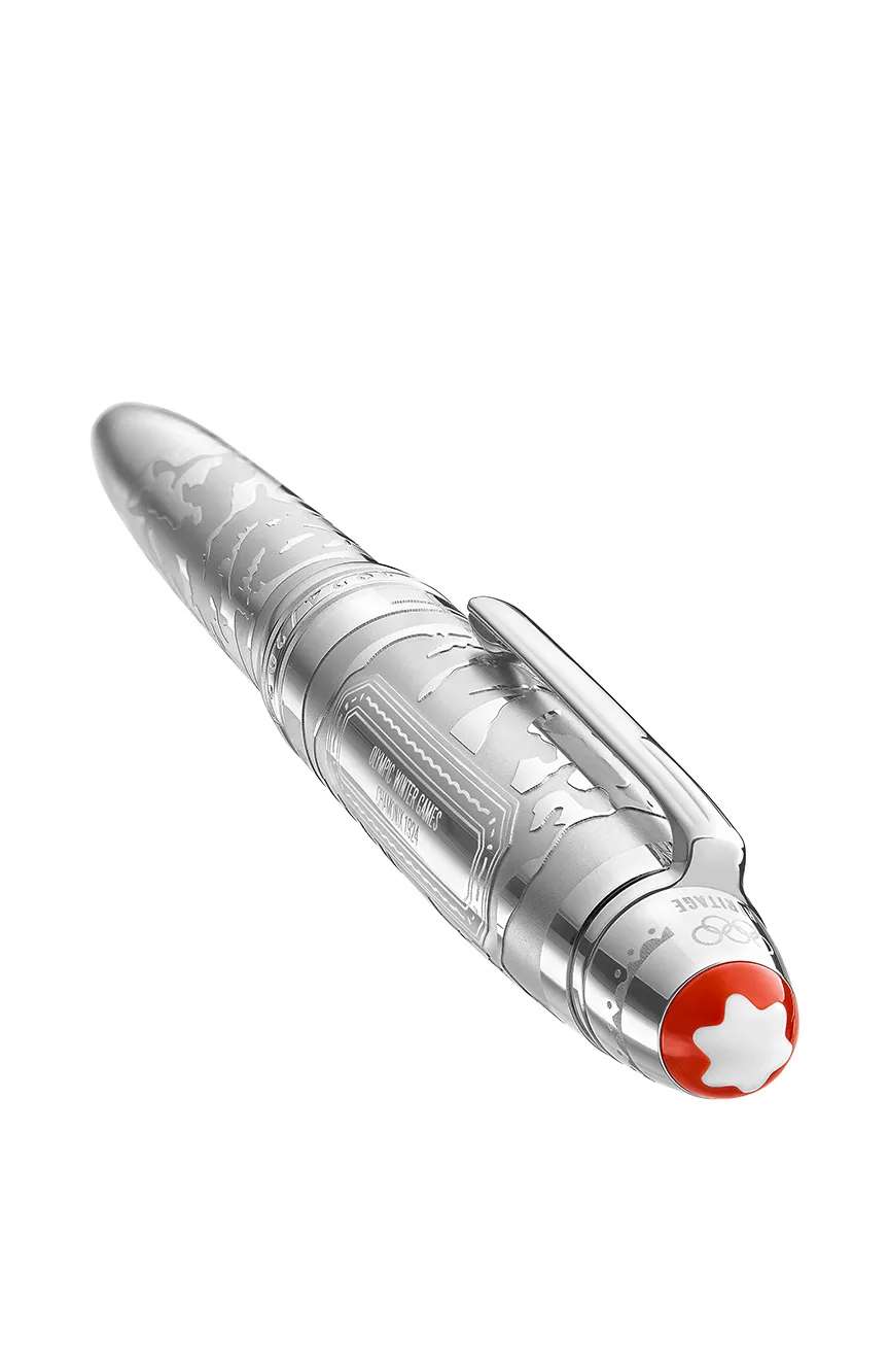 مون بلان قلم حبر سوليتير لي جراند مايسترشتوك x أولمبيات شاموني التراثية 1924