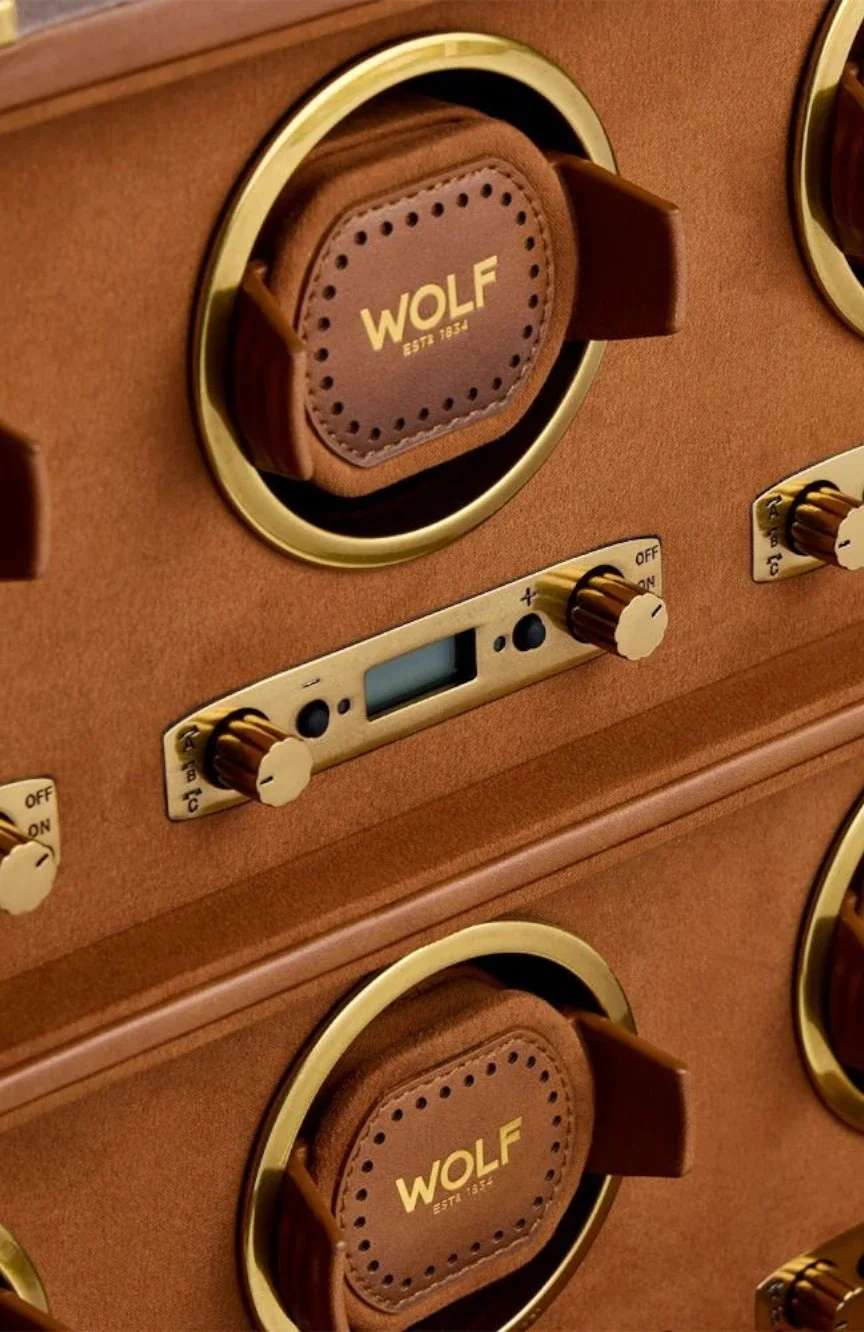 WOLF Brogue 8 Piece Watch Winder