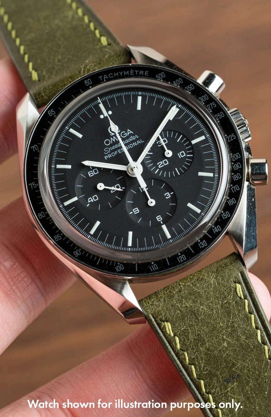 Delugs Leather - Olive Green Pueblo Slim Strap