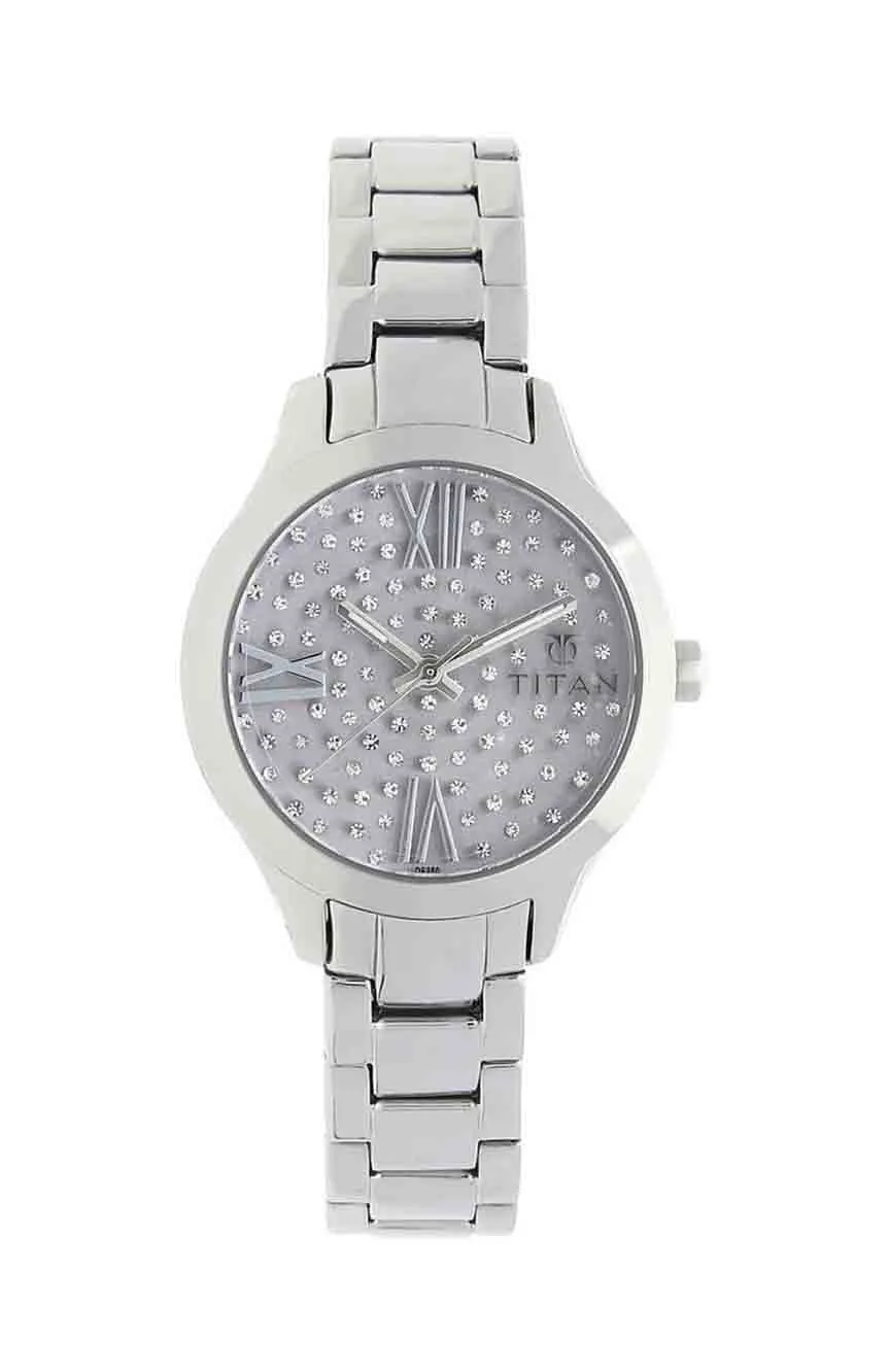 

Titan | Titan Quartz Analog Purple Dial Metal Strap Watch for Women