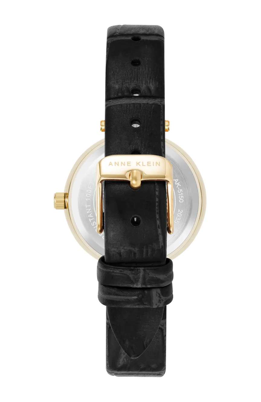 آن كلاين ساعة انالوج بسوار جلدي للنساء