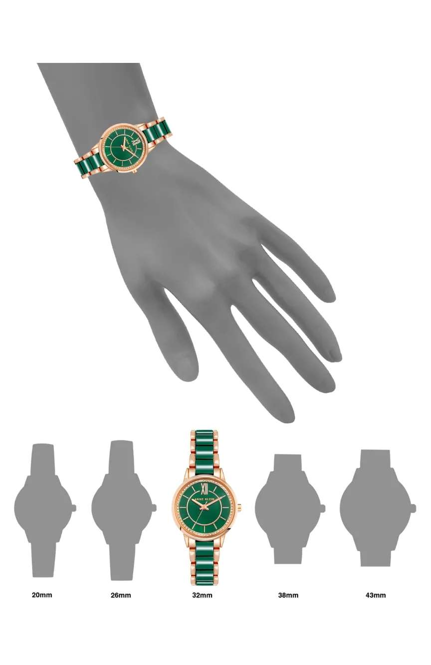 آن كلاين ساعة يد نسائية بسوار سيراميكي