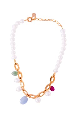 Madreperla Multi-stone and Pearl Necklace