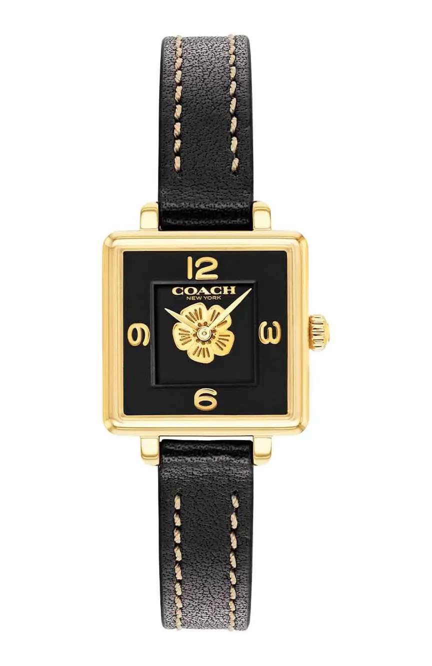 كوتش ساعة كوتش كوارتز عصرية من جلد العجل للنساء 14503695