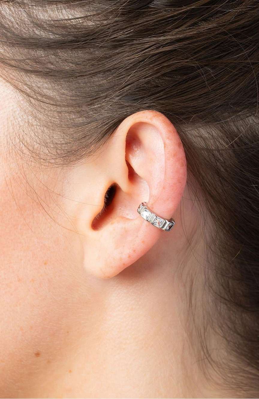 YParis Loki Silver Earcuff