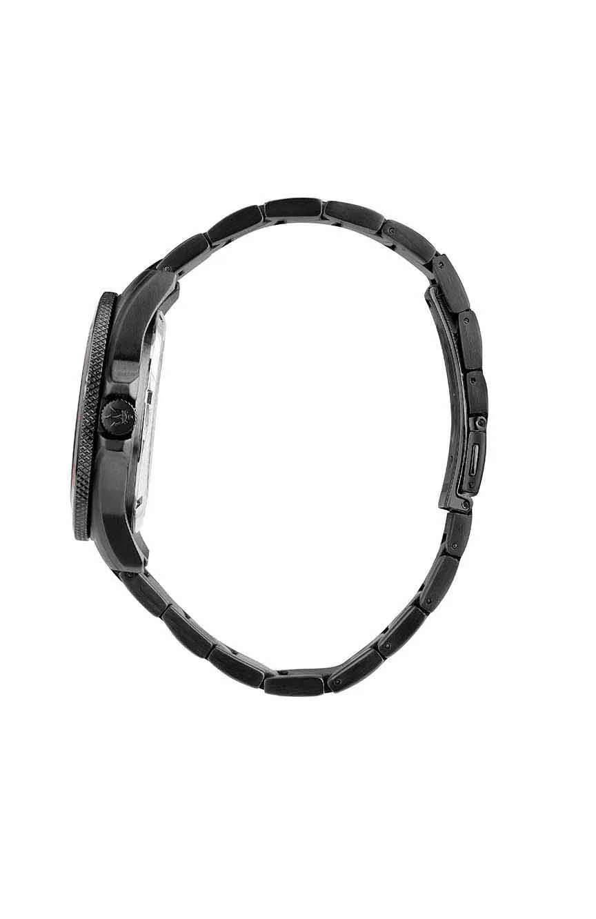 مازيراتي ساعة كوارتز بسوار معدني للرجال