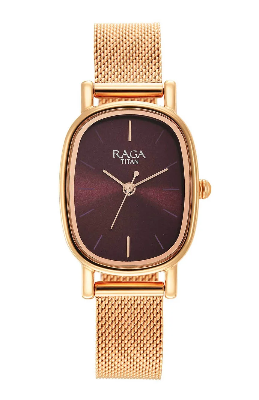 

Titan | Titan Raga Viva Brown Dial Analog Stainless Steel Strap Watch for Women