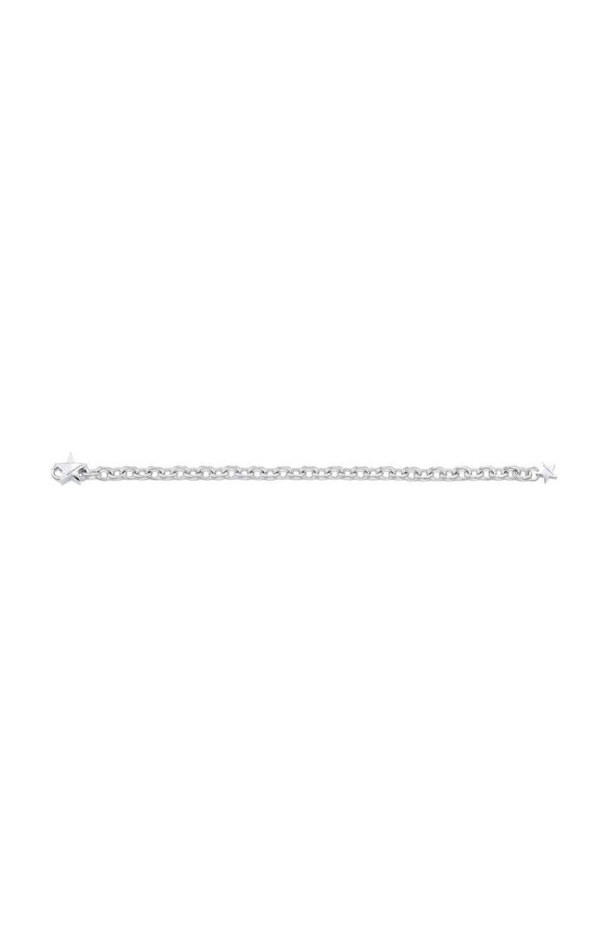 Numbering Star Clasp Slim Oval Chain Bracelet