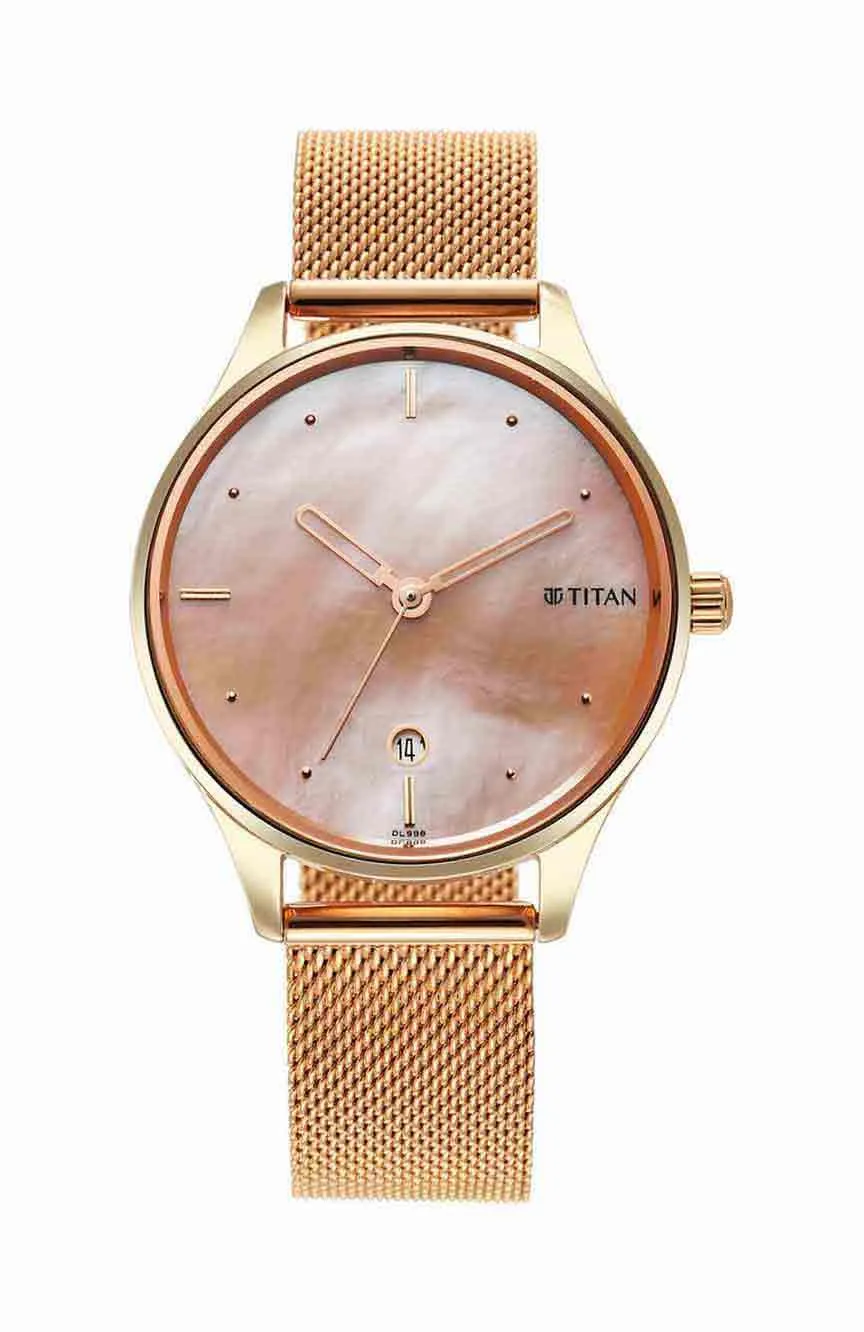 

Titan | Titan Pastel Dreams Mother Of Pearl Dial Analog Metal Strap watch for Women