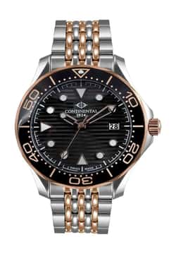 Continental Gents Silver Rose Gold Stainless Steel watch