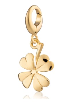 Lily Charmed Gold Plated Four Leaf Clover Charm