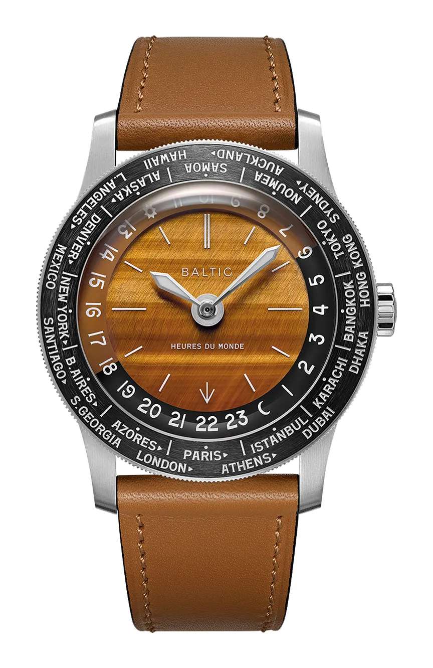 بالتيك Heures du Monde Worldtimer - Tiger Eye