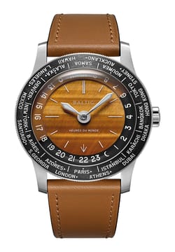 Baltic Heures du Monde Worldtimer - Tiger Eye
