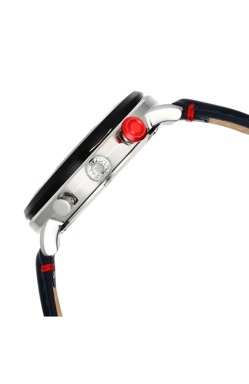 تيتان Octane Quartz Multifunction Black Dial With Black Leather Strap Watch For Men