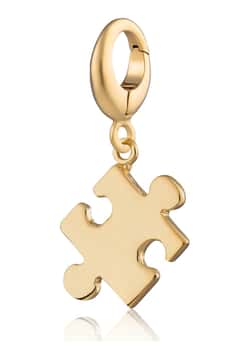 Lily Charmed Gold Plated Jigsaw Puzzle Charm