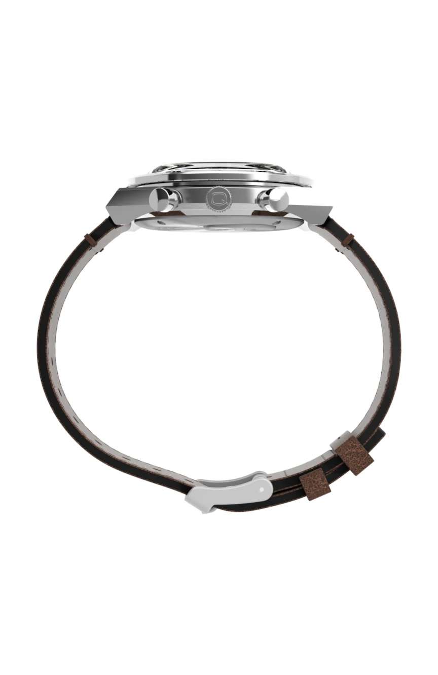 Timex Q Chronograph 40mm Leather Strap Watch